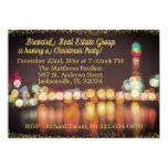 City Night Lights Corporate Christmas Party Card