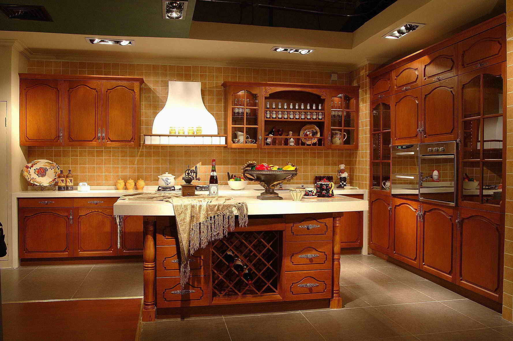 China Solid Wood Kitchen Cupboard China Kitchen China Solid Wood Kitchen Cupboard China Kitchen