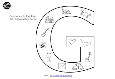  preschool letter g activities and worksheets