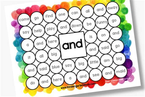  kindergarten sight word worksheets vendorgarry