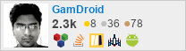 profile for GamDroid on Stack Exchange, a network of free, community-driven Q&A sites