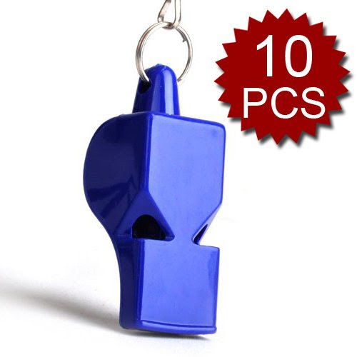 GOGO™Pea-less Whistle - Blue, No Cork Ball Referees Whistleblower, Price / 10 pcs