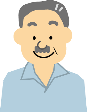 無料イラスト 人物 おじさんのイラスト3