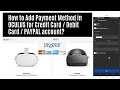How to Add Payment Method in OCULUS for Credit Card / Debit Card / PAYPAL account?