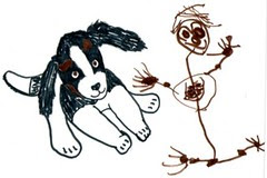 Dad & Daughter Drawing