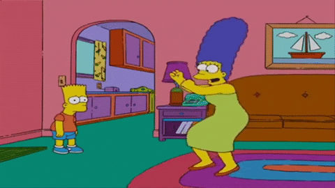 Dance The Simpsons Dancing Marge Simpson Party Mom Bart Marge Krumping Gif For Fun Businesses In Usa
