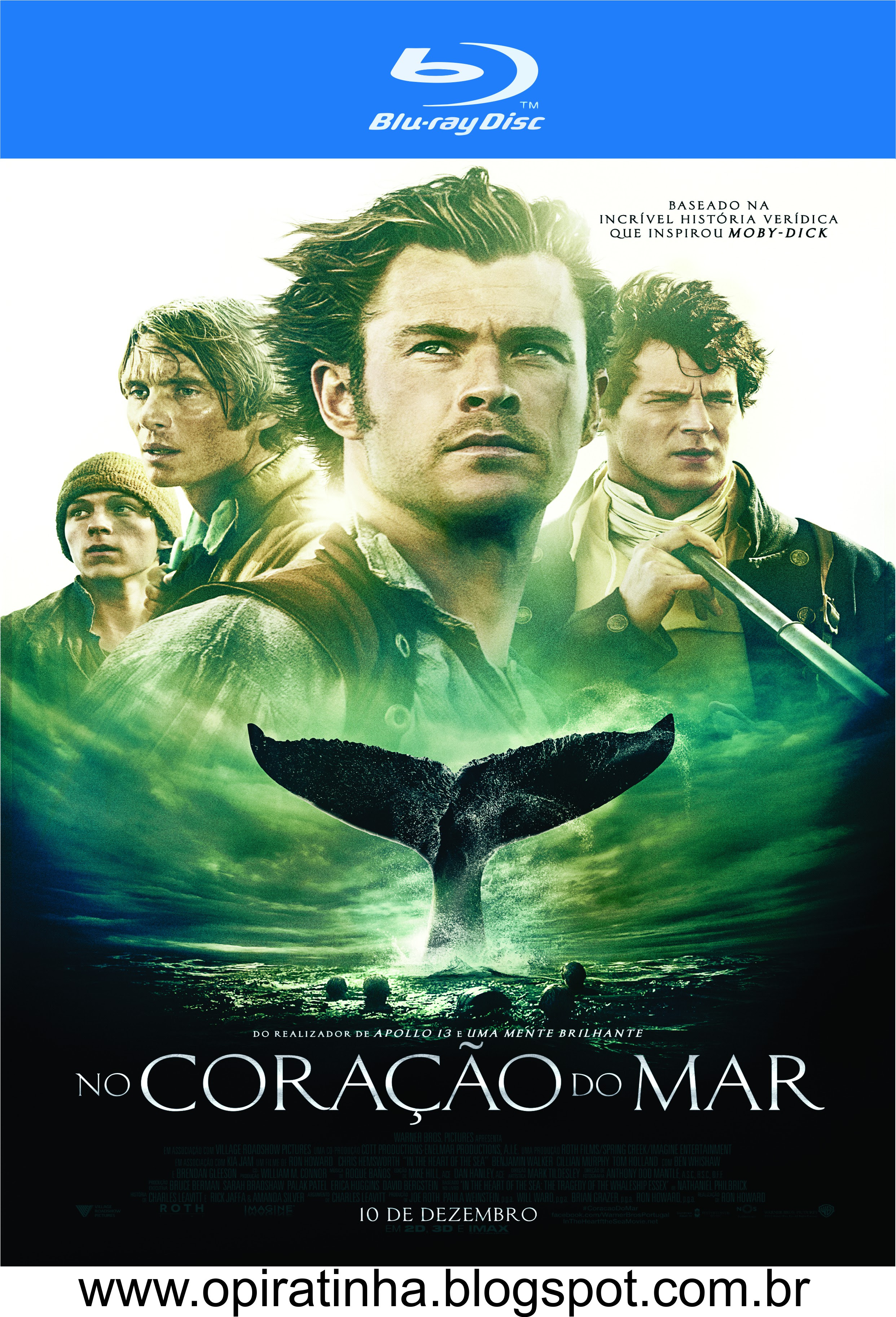 No Cora��o do Mar (2016) BRRip Blu-Ray 720p e 1080p - Dublado 5.1 - Torrent
