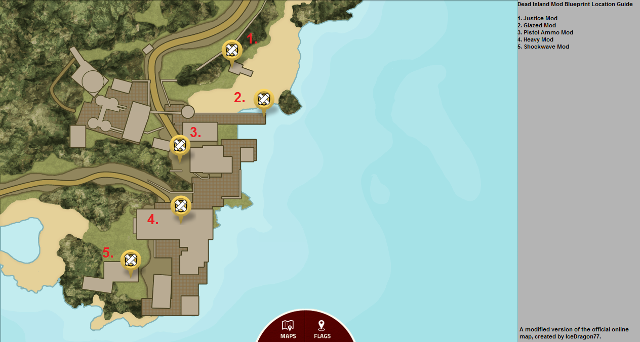 Maps With All Mod Locations On Them Please Sticky Dead Island Riptide