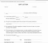 Gift Letter Example For Mortgage Down Payment