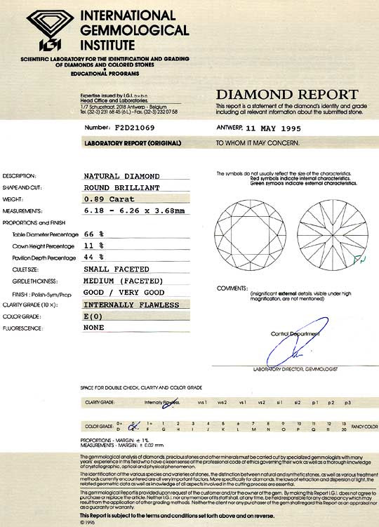 Original-Foto 9, DIAMANT 0,89 ct BRILLIANT LUPENREIN RIVER IGI-EXPERTISE, D6137