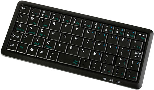 Set the keyboard on your desk