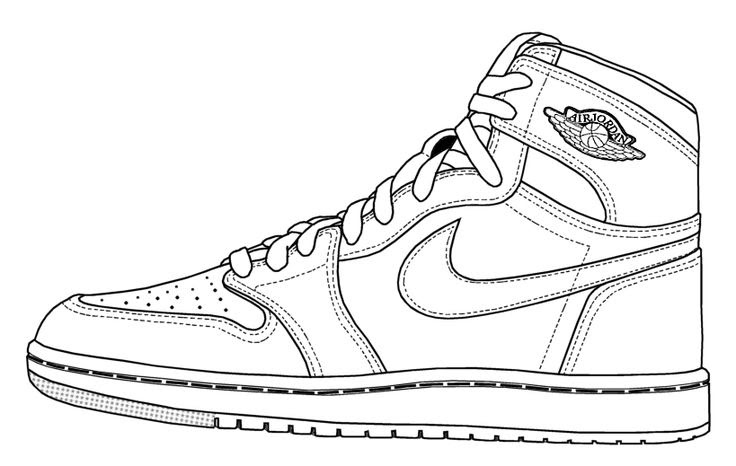 Free Jordan Shoe Coloring Pages Download Free Clip Art Free Clip