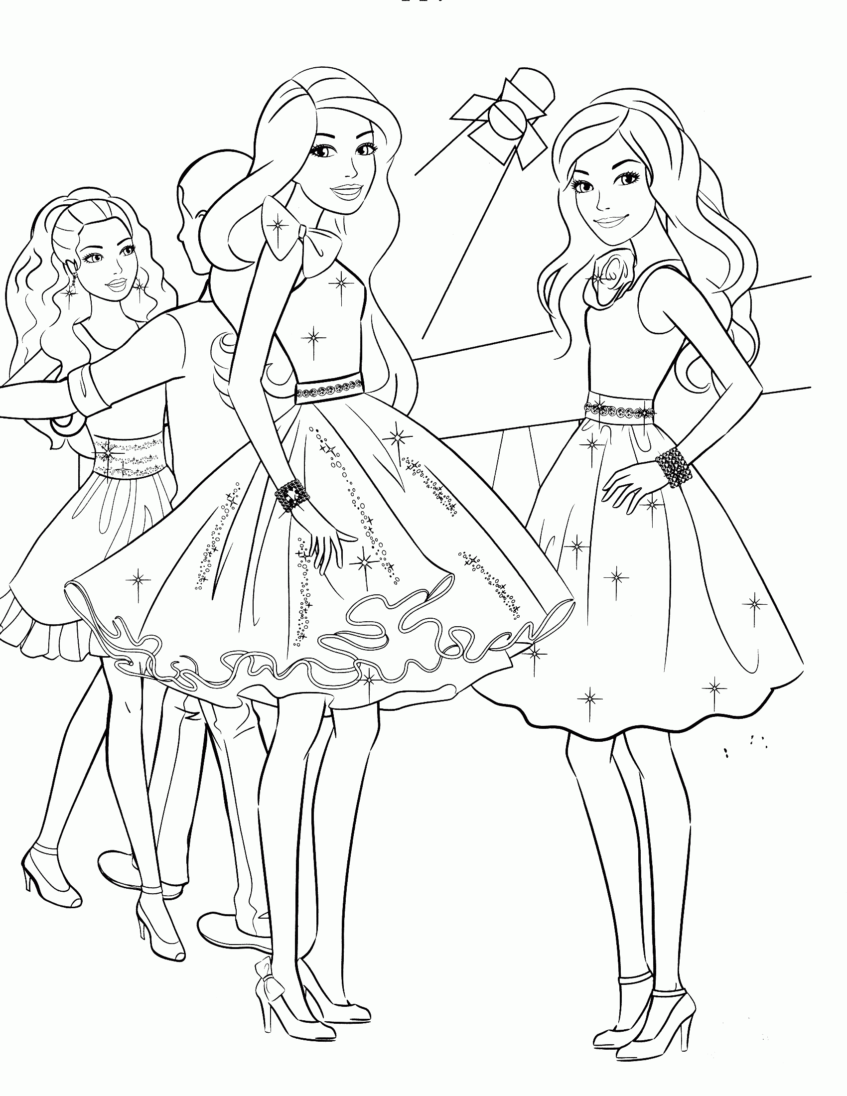Download Barbie Ballerina Coloring Pages - Coloring Home