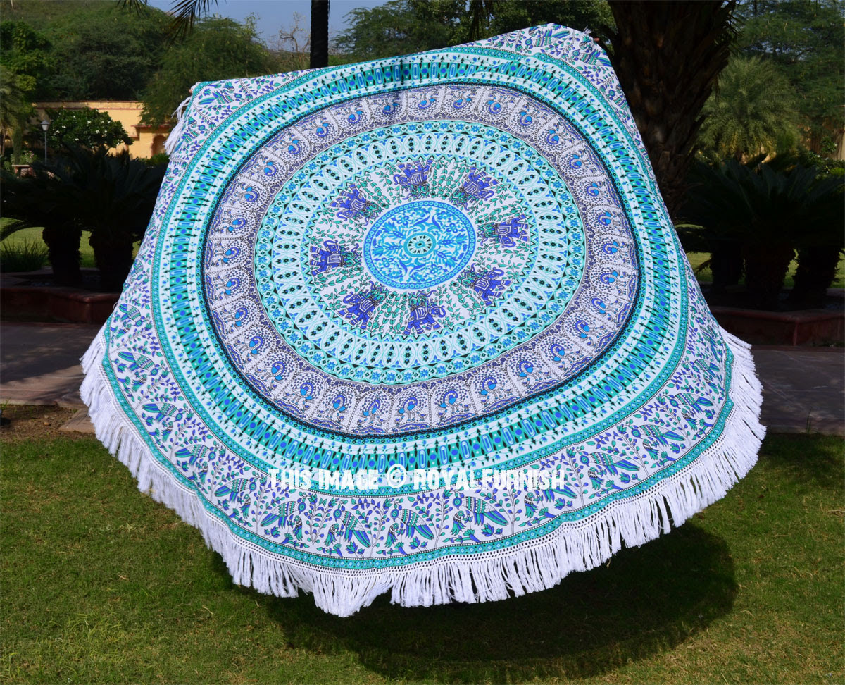 circle beach towel