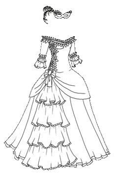 Three ball gowns for girlfriends. ball gown coloring pages at getdrawings free download