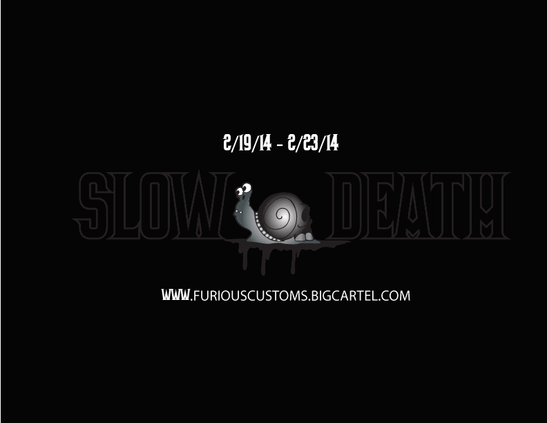 In the race for life, who wins? JFury's "Slow Death" is a Snail with a Skull Shell!
