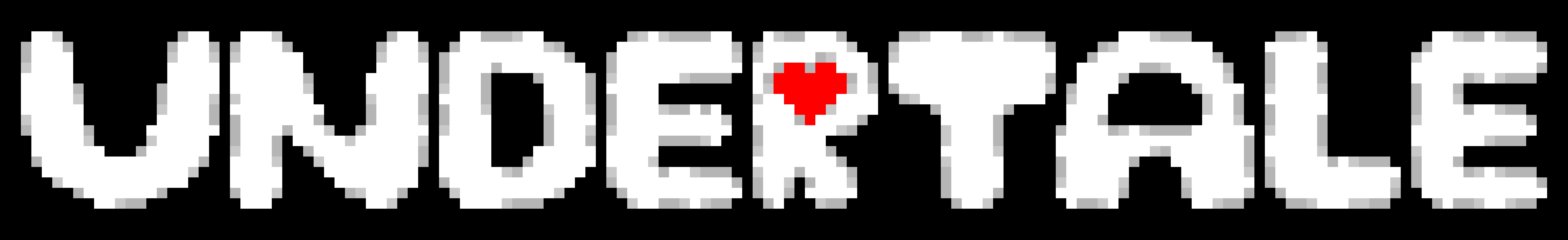 Undertale Logo Re Made By Xxpixellerxx Pixel Art Maker