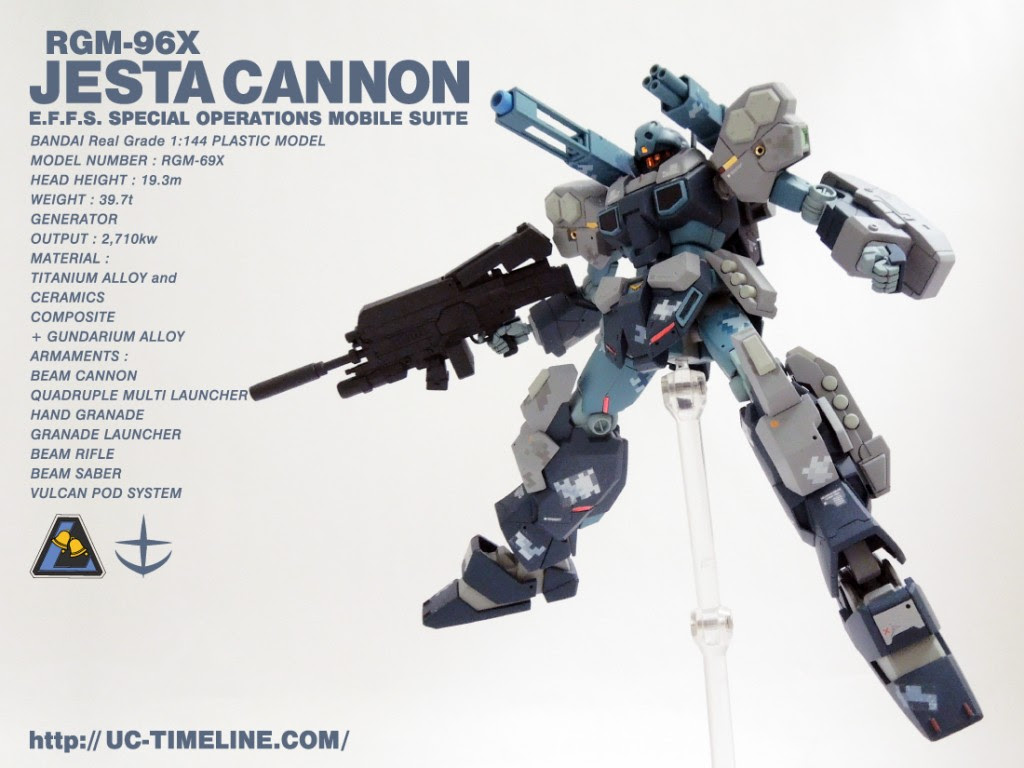 Hguc Rgm 96x ジェスタキャノントライスターな完成報告 Uc Timeline ガンプラ好きだけど難しいことは出来ない