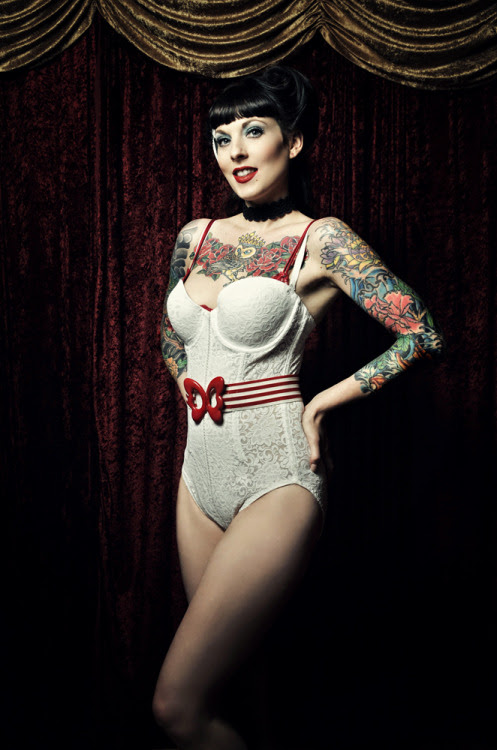woman with tattoo