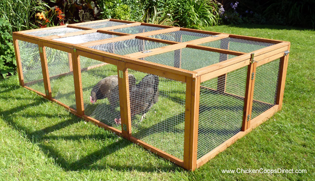 The cleverly designed run ensures your hens have plenty of access to 