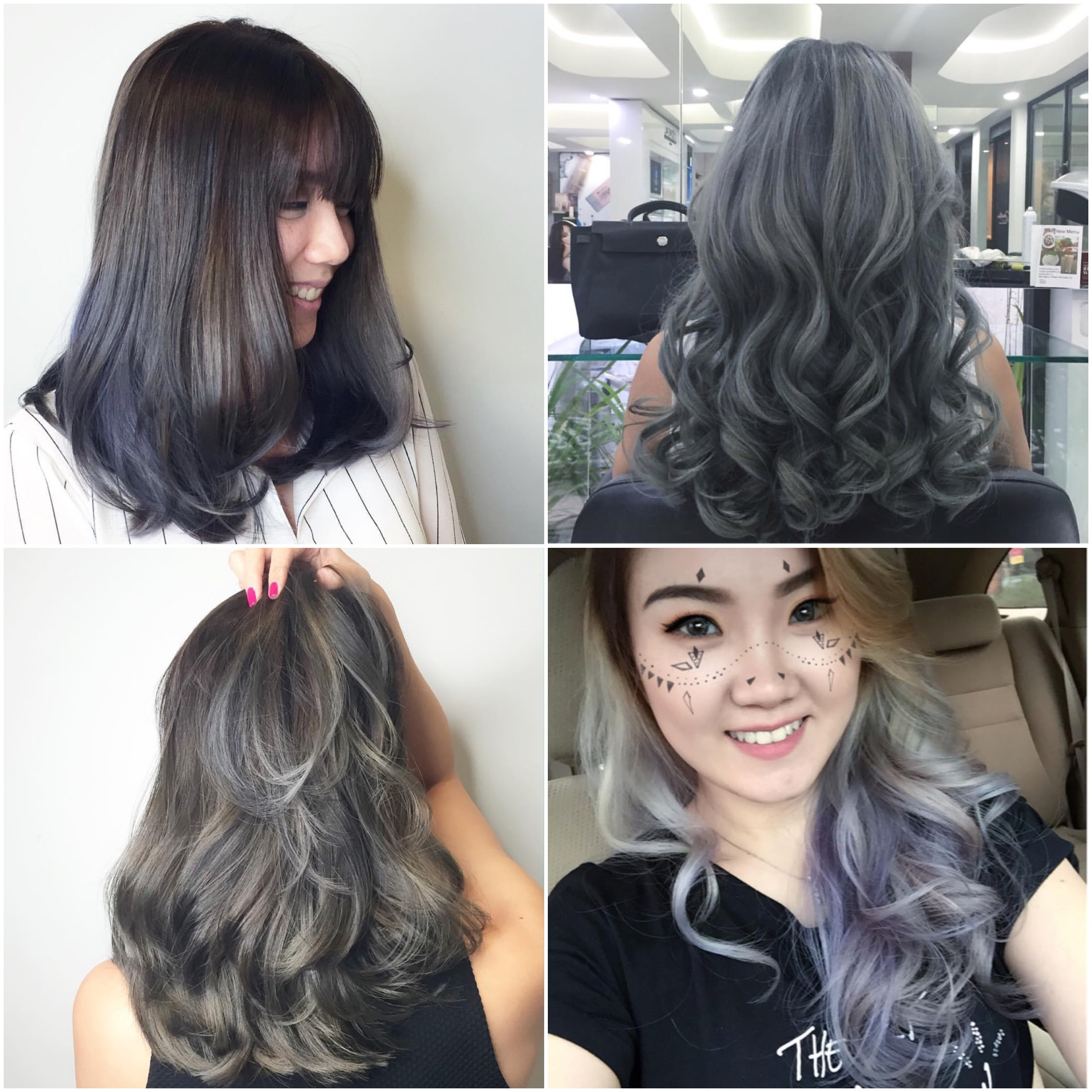 Warna Rambut  Silver Grey Katalog Model Rambut  2021