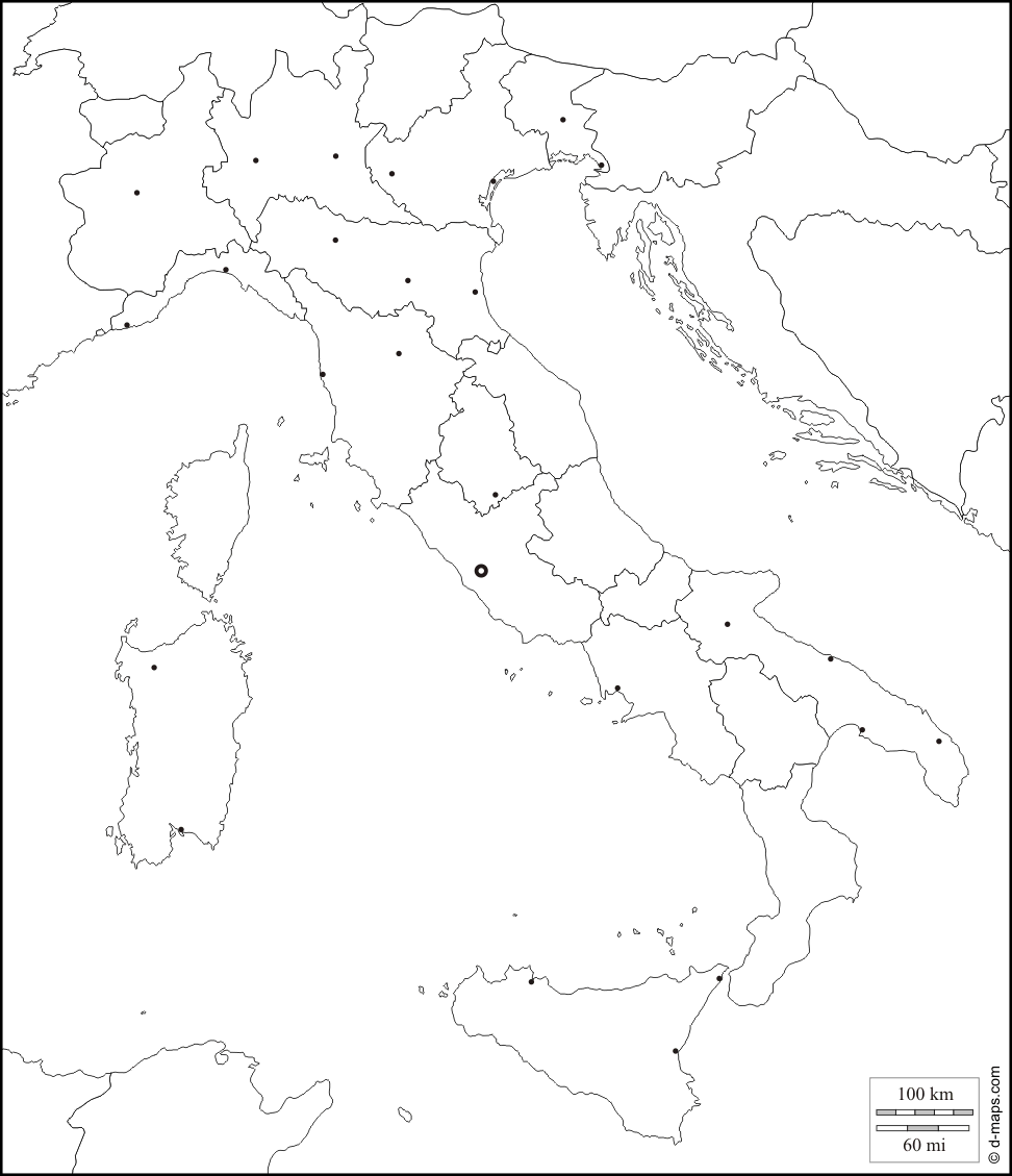 Cartina Italia Muta Province