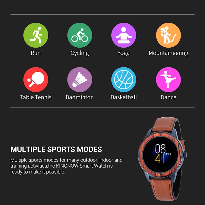 [Buying] KINGNOW Men's Smart Watches For Woman wristwatch 2021 Wooden Sports Watch For Android ios Multifuntional Waterproof 3ATM Clock