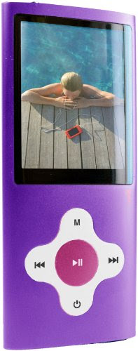Sylvania 4 GB Video MP3 Player with FM Tuner, built in Camera/Camcorder and 2-Inch Screen (Purple)