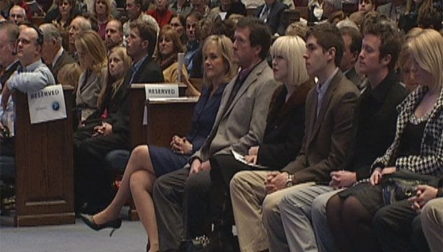  prayer service Sunday at Crossings Community Church in Oklahoma City.