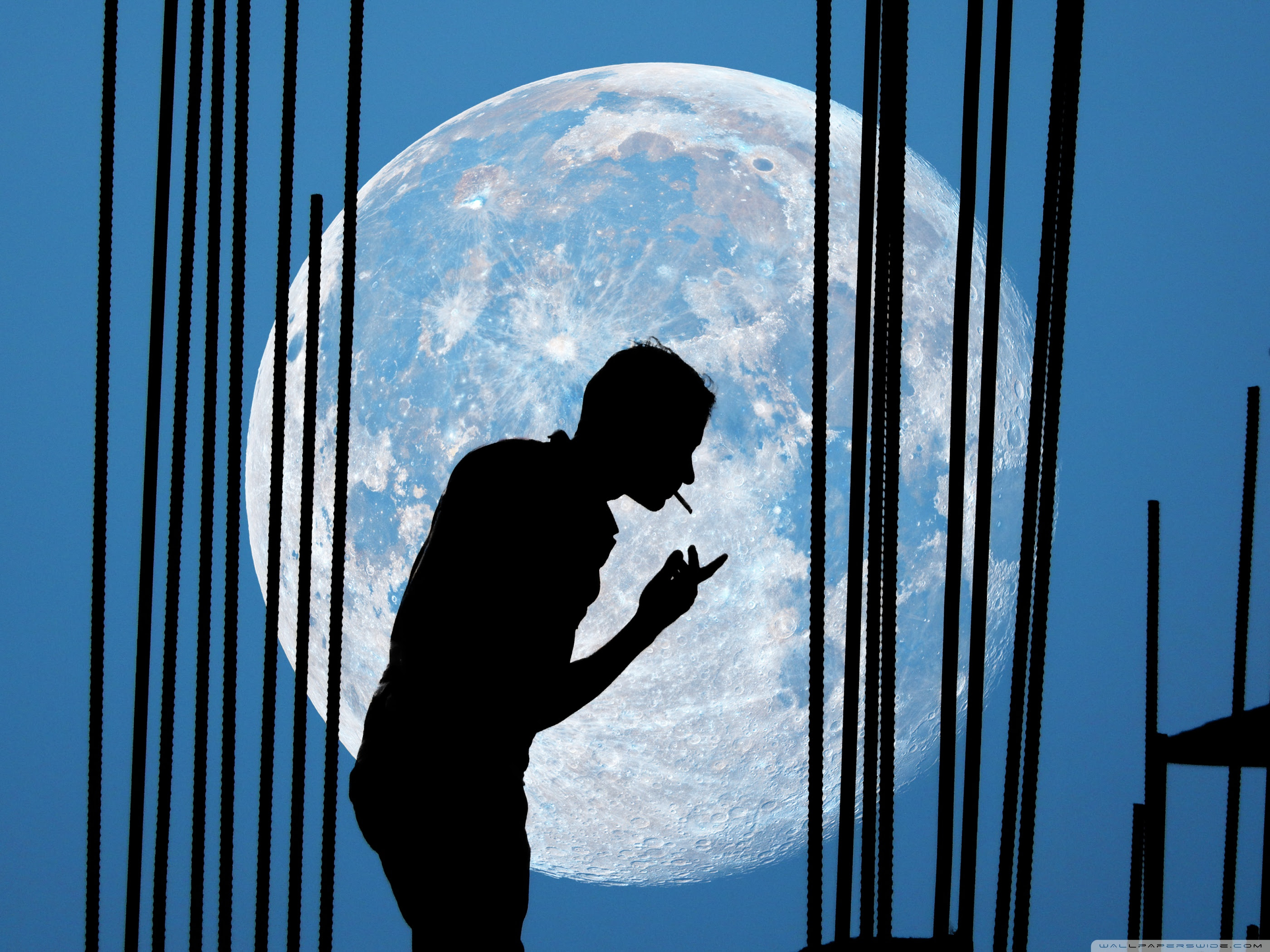 Man And Moon Ultra Hd Desktop Background Wallpaper For 4k Uhd Tv Widescreen Ultrawide Desktop Laptop Tablet Smartphone