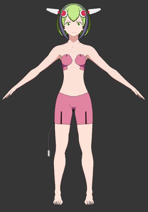 百合崎ミラ モデリング 気まぐれに 3dcg Blender