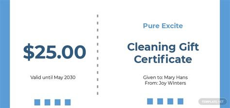  9 free cleaning services gift certificate templates customize