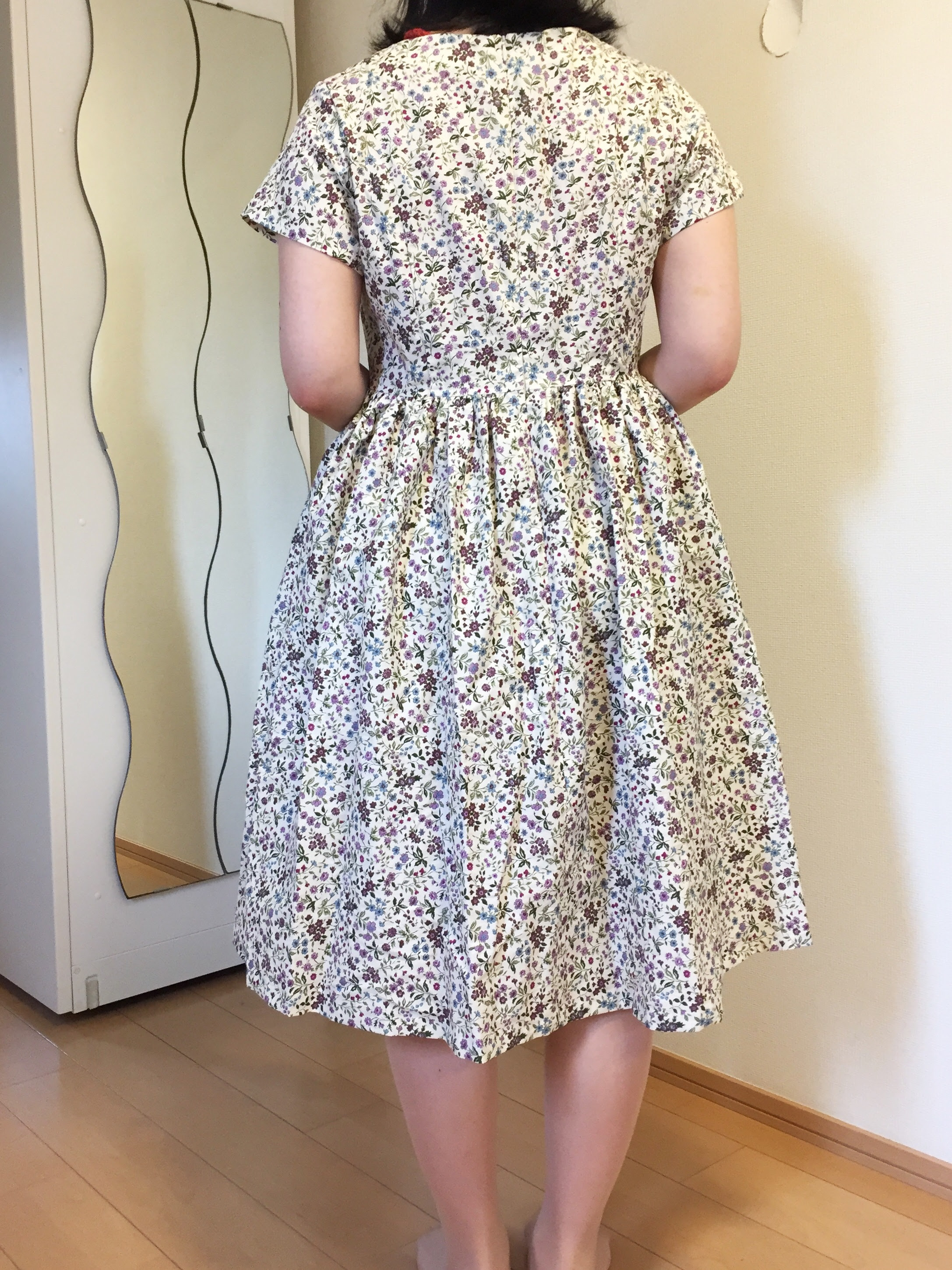 きちんとシルエットのワンピース 2着完成着てみたよ Couture Maison Yuri Toi ユリトワ