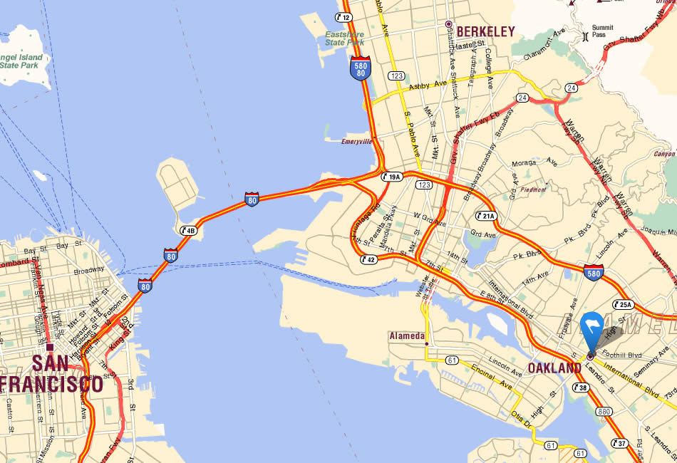 Oakland California Map