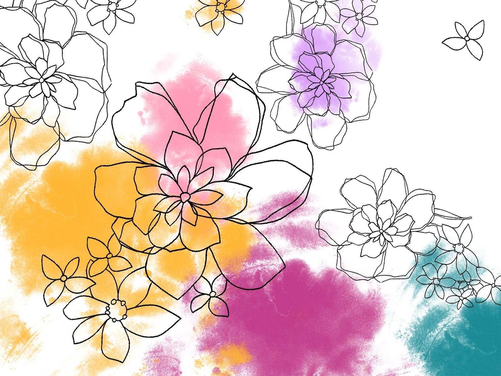 花の壁紙イラストデザイン 5 1600x10 壁紙ダウンロード 花の壁紙イラストデザイン デザイン 壁紙 V3の壁紙
