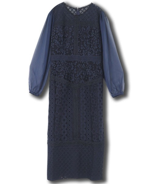 セール ワンピース レース切り替えワンピース ワンピース ワンピース Nine ナイン のファッション