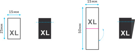 Templates for Standard Sizes Fabric Labels for Clothes & Textiles