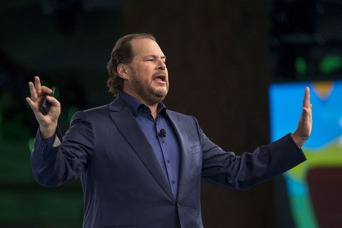 Marc Benioff, chairman and chief executive officer of Salesforce.com Inc.