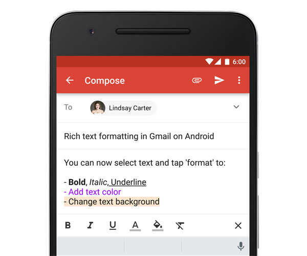 Rich Text Formatting