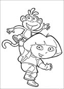 Dora The Explorer Coloring Pages Free Coloring Pages