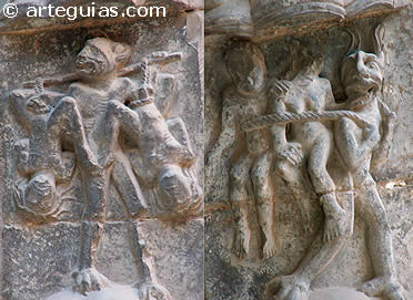 Castigos de la lujuria en la catedral de Tudela