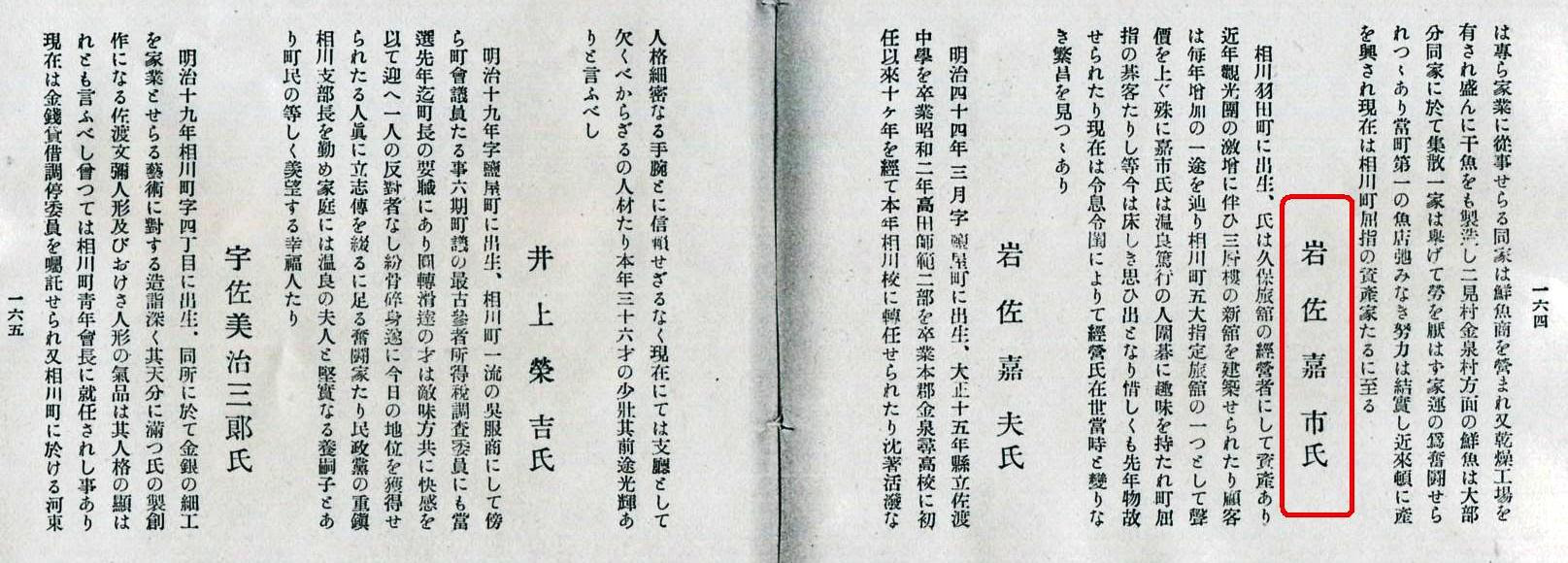 佐渡人名録