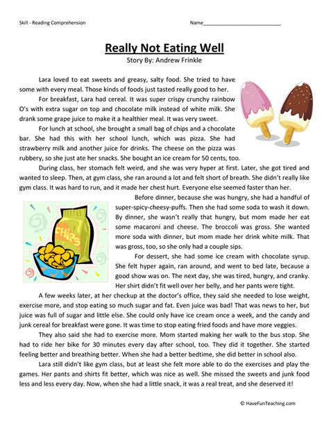  printable year 4 comprehension