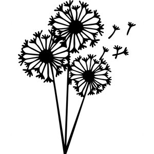 Download Silhouette Design Store - View Design #135266: dandelions