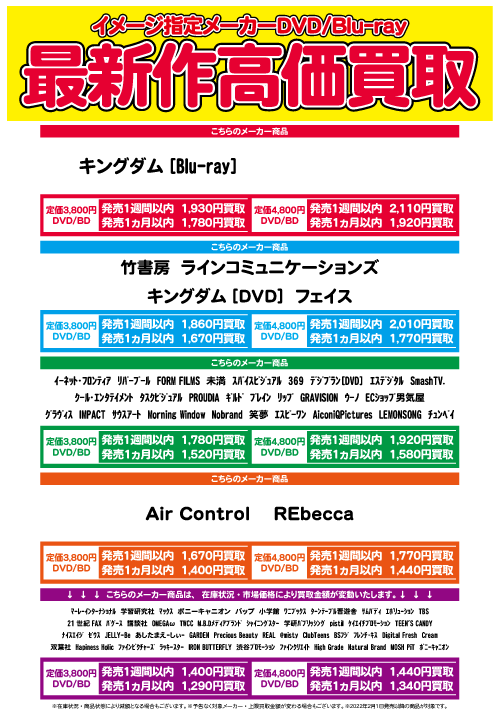 イメージDVDかなり高く買う