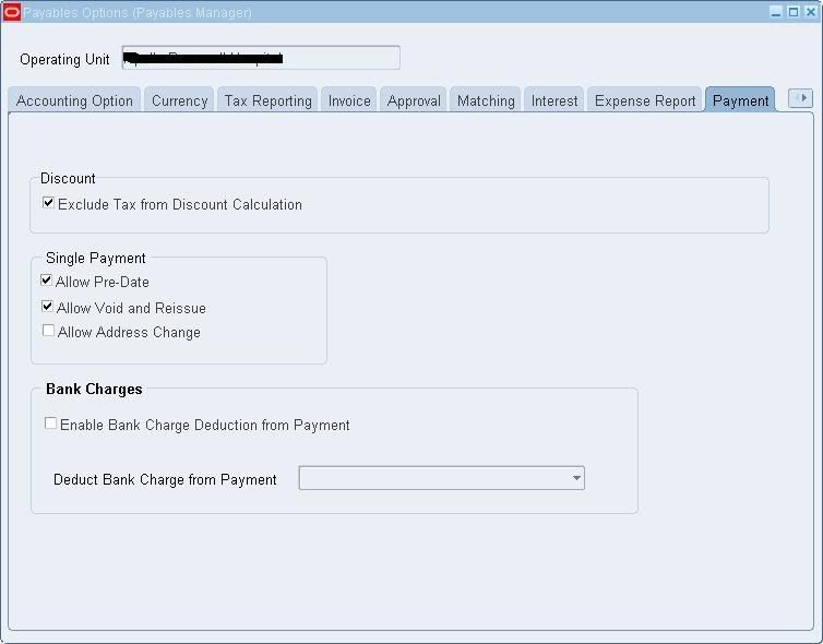 Payable Options: Payment