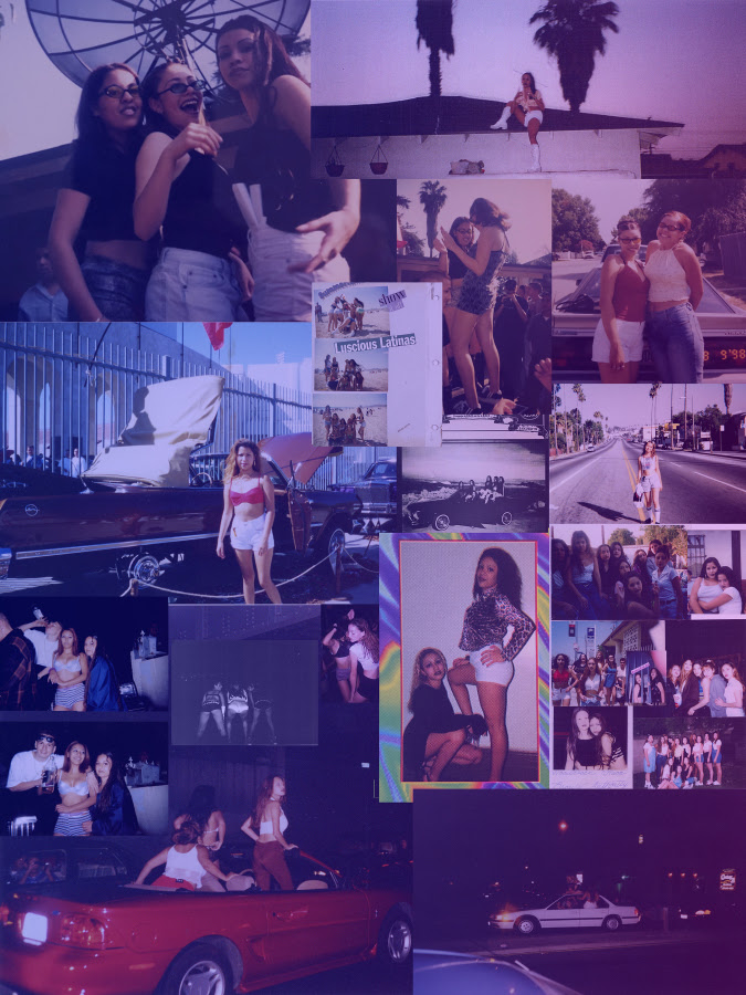 Guadalupe Rosales, Latinas Mapping the City, mural collage, 8 ft x 6 ft, ca. 1994-1998. Courtesy of the artist.