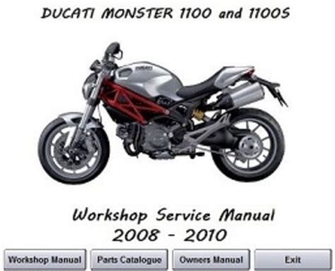 eBook Ducati Monster 1100 1100s Workshop Service Manual