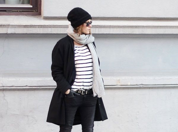 Le Fashion Blog 7 Ways To Wear Stripes In Winter Beanie Hat Grey Scarf Black Coat Striped Top Black Jeans Via Sara Strand photo Le-Fashion-Blog-7-Ways-To-Wear-Stripes-In-Winter-Beanie-Hat-Grey-Scarf-Black-Coat-Striped-Top-Black-Jeans-Via-Sara-Strand.jpg