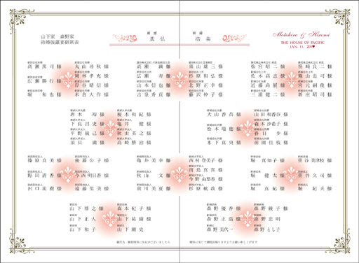 席次表 テンプレート 無料 背景入りデザイン ダウンロード プロフィール メニュー